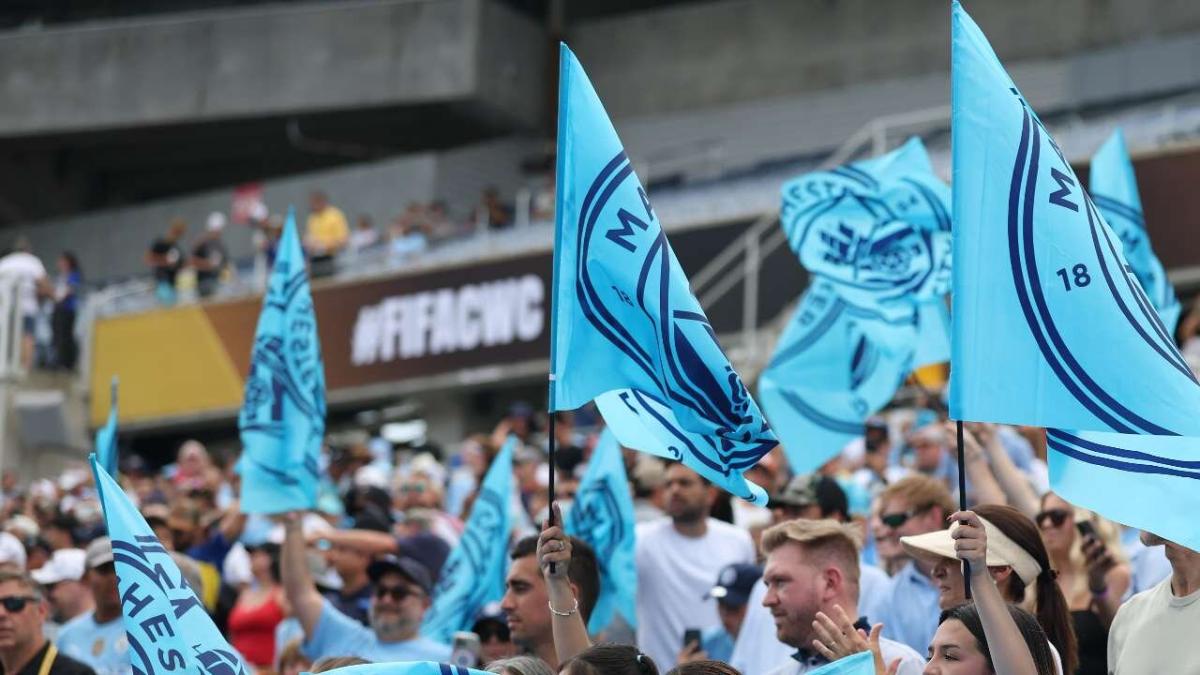 Manchester City fans at the FIFA Club World Cup